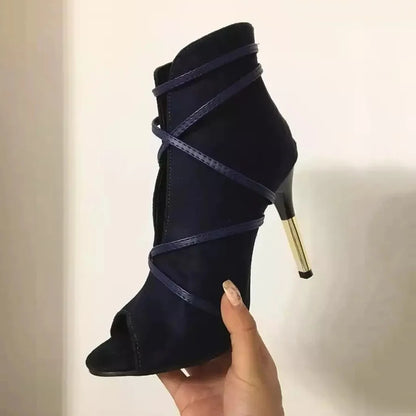 Sexy Open Toe Ankle Boots