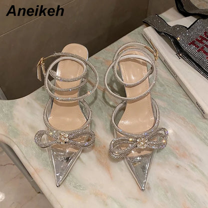 Butterfly-Knot Crystal High Heels