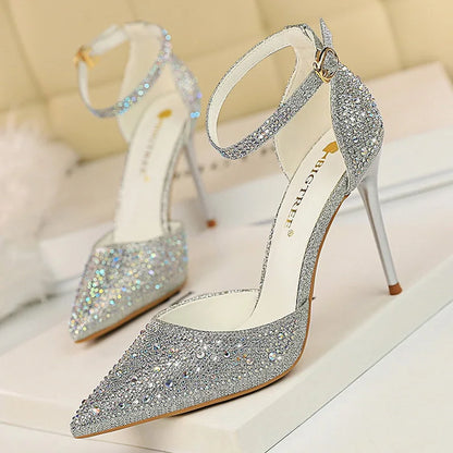 Shiny Rhinestones High Heels