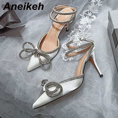 Butterfly-Knot Crystal High Heels